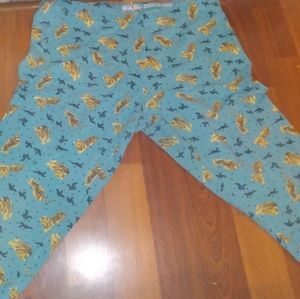 These are wonder nation pants with cheetahs on them and plants
